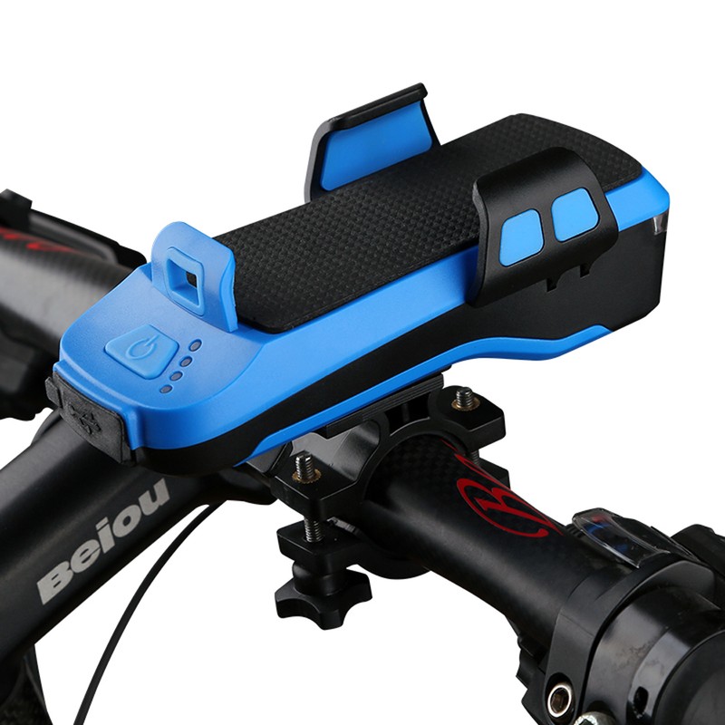 Multifunction Bike Light With Phone Holder Bicycle Highlight 2400/4000mAh Power