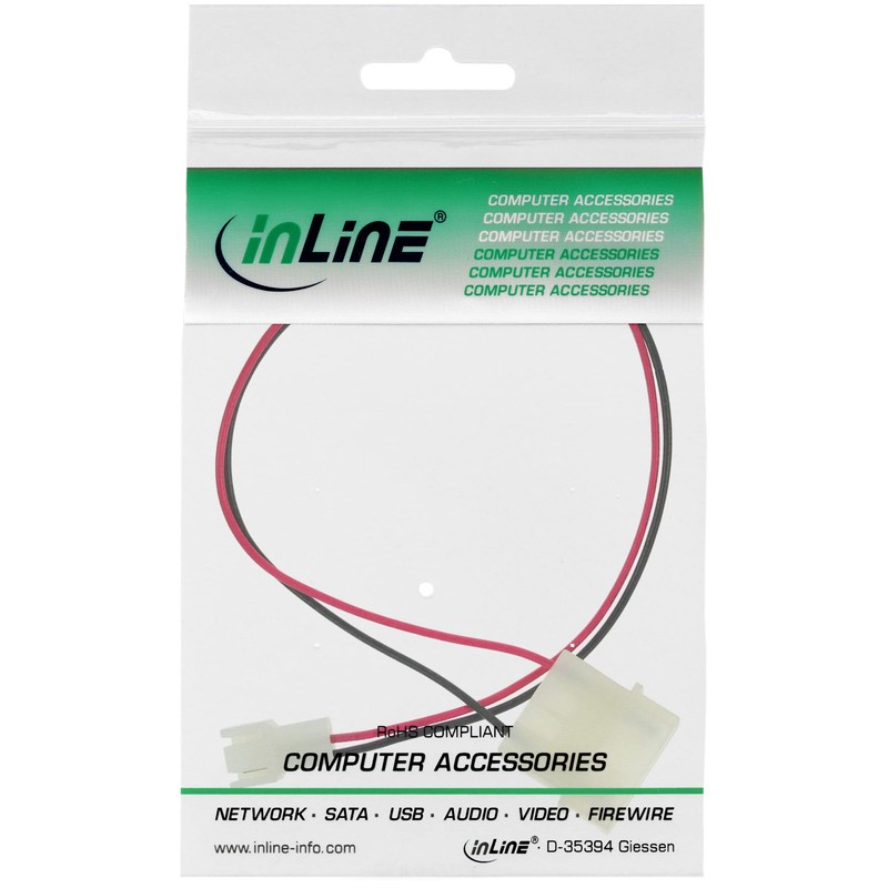 InLine® 0.3m 12V to 7V Fan Adapter Cable