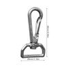 6pcs Webbing Belt Spring Hooks 316 Stainless Steel Universal D