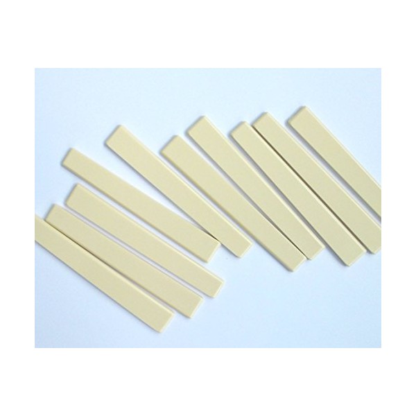 Generic 30 pcs Classical Guitar Saddles Plastic 80 x 3