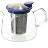 FORLIFE Bell Glass Teapot with Basket Infuser, 24 oz./730 mL,