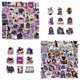 CVDYWDJIE 100 Witch Series Stickers, Retro Stickers, Gothic Graffiti Stickers, Can Be Used to Decorate Suitcases, Notebooks and Drinking Glasses