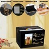 Sofunii Pet Urn for Ashes, Solid Wood Memorial Urn for