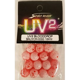 Spirit River UV2 Fusion Blood Drop Egg Bead (Salmon Egg, 8mm)