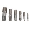 6Pcs NPT Pipe Tap Set Thread HSS for Plumber Industrial