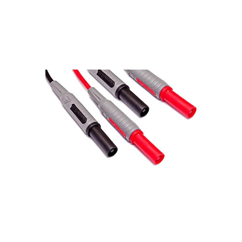 PeakTech Insulated 4 mm Connection Cables with Extender, 1 x