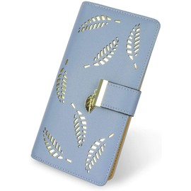 KGDUYC Women's Small Leather Purse Bifold Wallet Handbag with Cash/ID/Credit Card Holder, Zip Women Girls, Purse Teenager Girls, Small Purse Women, blue