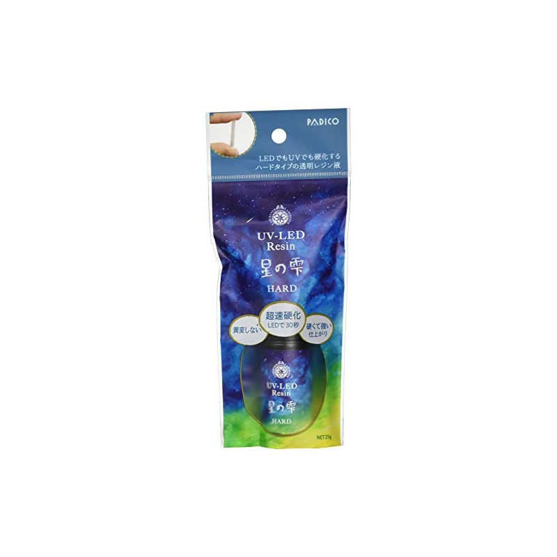 PADICO Star Drops, UV-LED Resin, Hard Type, 0.9 oz (25