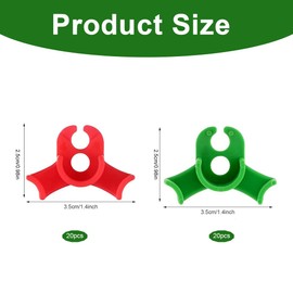 EYVRPAU Pack of 40 Plant Benders Plant Trainer Plant Training Bending Clips 90 Degree Plant Support Clips Low Load for Plant Branches Gardening Plant Support