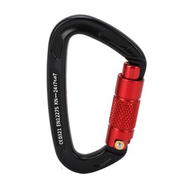 Auto Locking Rock Climbing Carabiner D Shaped Carabiner Yoga Hammock Lock for Mountaineering Downhill High Altitude Operation Cave Exploration
