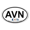 CafePress Avon NJ Oval Design Oval Car Bumper Sticker