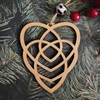Mother's Knot Ornament,Mother Gifts,Wooden Heart Christmas Story Ornament,Gifts for Mum,Present