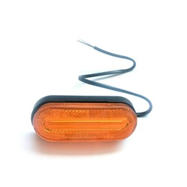 MelTruck® 2x Yellow LED Outline Light ADR Marker Light 12V 24V E9 Reflector Truck Trailer