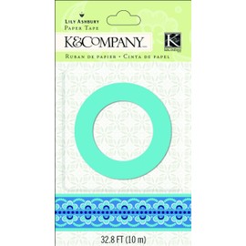 K&Company Paper Tape, Lily Ashbury Indigo Garden