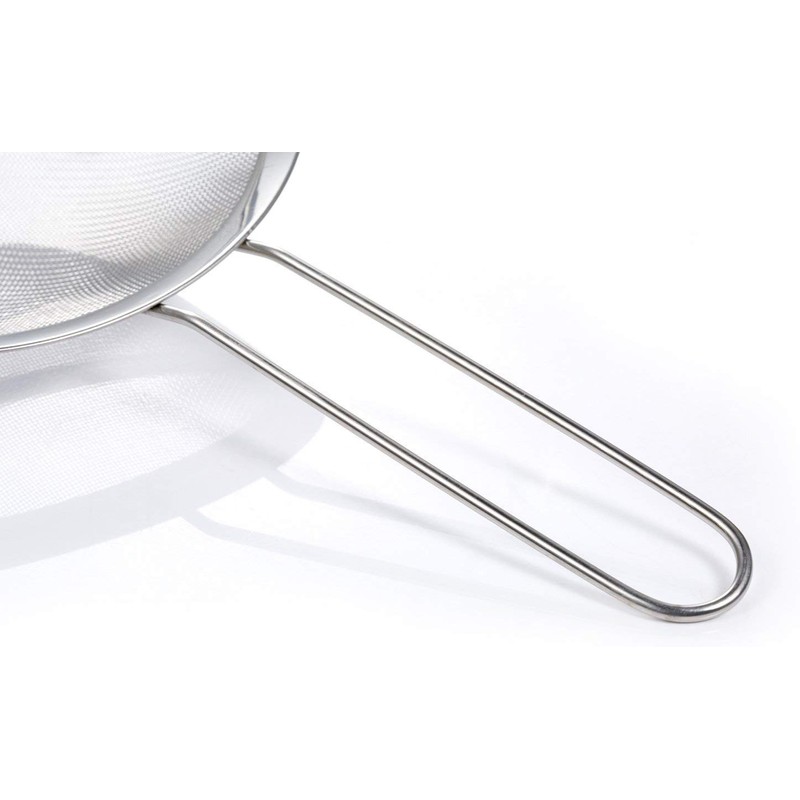 GWHOLE Powder Sifter, Strainer, Confectionery Colander, Stainless Steel, Mesh 0.04