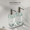 MaisoNovo Soap Pump Replacement - 2X Silver Metal Soap Dispenser