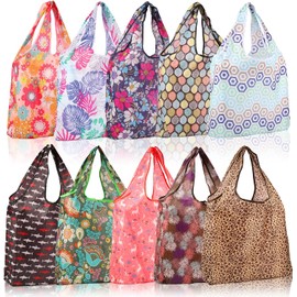 Bolsas Plegables Reutilizables, Bolsa De Compra Ecológico, Bolsas de Comestibles, Bolsas Pleglables Reutilizables para Mandado, Adecuado para bolsas de almacenamiento de verduras, frutas