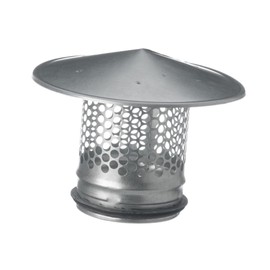 4'' Inch Round Roof Vent Cap Galvanized Steel for All Weather Conditions Top Round The Pipe with Rubber for Perfect Insulation Vent Cover