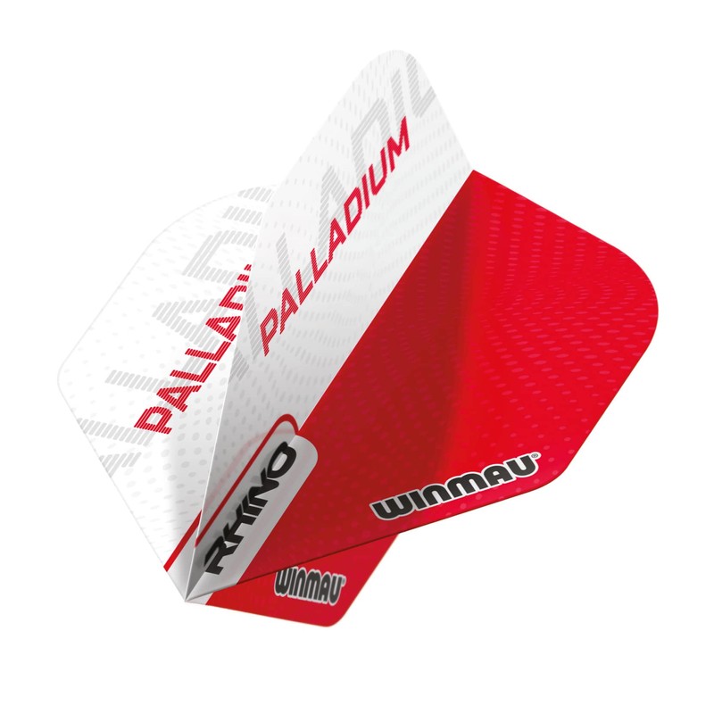 WINMAU Rhino Palladium Red and White Extra Thick Dart Flights