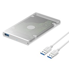 SABRENT Aluminium Festplattengehäuse 2,5 Zoll, SSD HDD SATA zu USB 3.2x1 Gehäuse (EC-UM30)