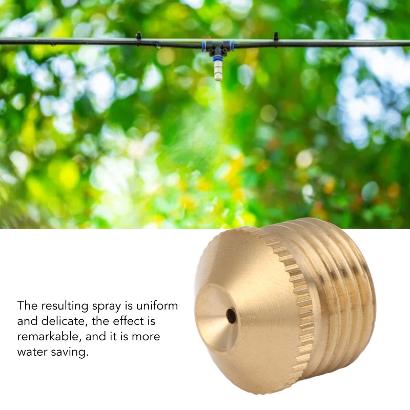 10pcs Brass Misting Nozzles Fog Sprinkler Head for Factory Site