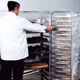 FRANZ MENSCH Hygostar Protective Covers HDPE Transparent Length 195 cm Width 77 cm Circumference 229 cm Side Gusset 37.5 cm Pack of 100