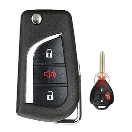 1x New Replacement Key Fob Compatible with & Fit for Toyota HYQ12BBY G Chip (Read Description) - MPN HYQ12BBY-M-02