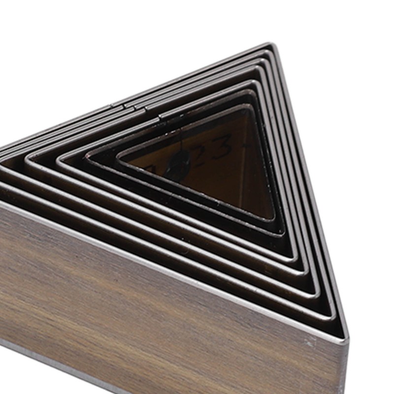 7Pcs Leather Die Cutter Hollow Punching Mold Triangular Different Sizes