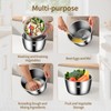 5.3 Qt Stainless Steel Salad Spinner, BOMANSI BOMS Large Salad