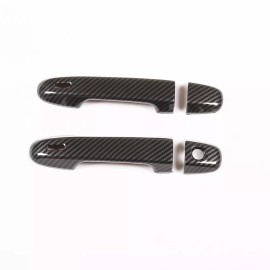 cartiangous ABS Carbon Fiber Style Side Door Handle Trim Fit For Toyota 86 Subaru BRZ 2012+
