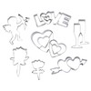 Städter 23703 Liebe Ausstecher-Set, Stahl, silber, 10 x 10 x