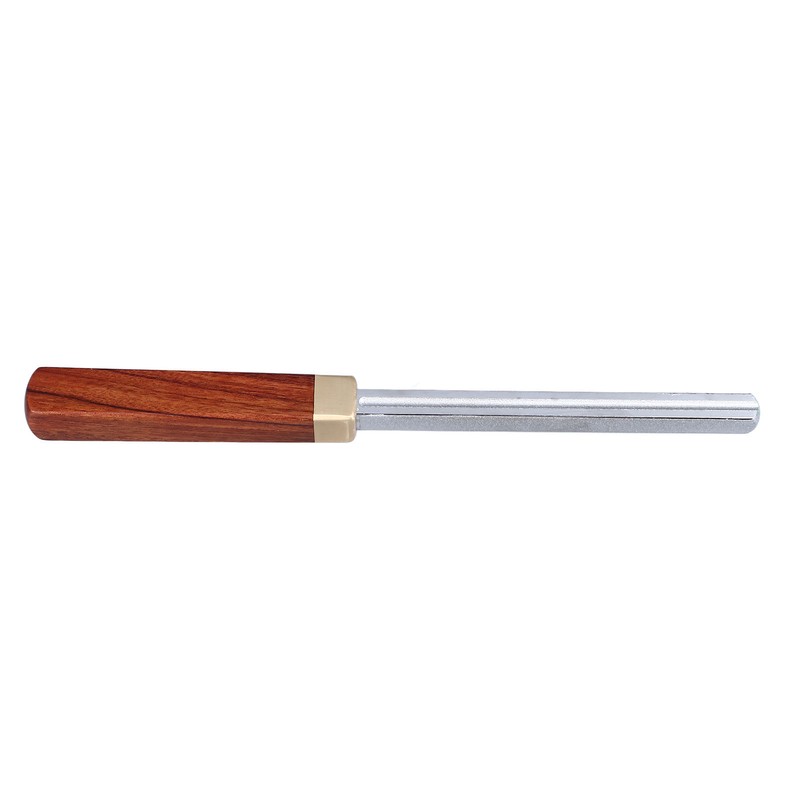 Guitar Fret Crowning File Chrome Plated Solid Wood Handle Fret