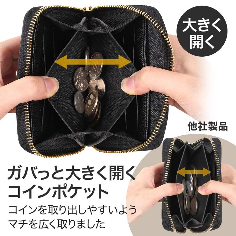 ALUDA Men's Coin Purse, Wallet, Black