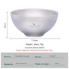 Boundless Voyage Outdoor Titanium Double-Wall Bowl Camping Hiking Picnic Home