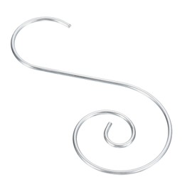 PATIKIL Christmas Ornaments Hooks 60 Pack S Shape Hooks Wire Metal Hanging for Christmas Party Tree Decorations, Silver Tone