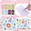 Aoesuny 48 PCS Floral Pens Flower Ballpoint Pens Flower Notepads