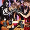 Xuelimei 12oz Halloween Disposable Plastic Cups With Strawless Sip Lids-Happy