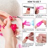 10Pcs Plastic Acrylic Nail Art Soak Off Cap Clip UV
