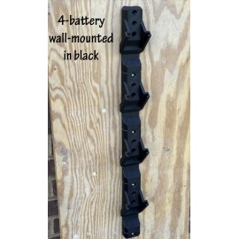 Unbranded Black Wall Mounted Battery Storage Tower For 3 Ryobi 40v Batteries. PLA plastic