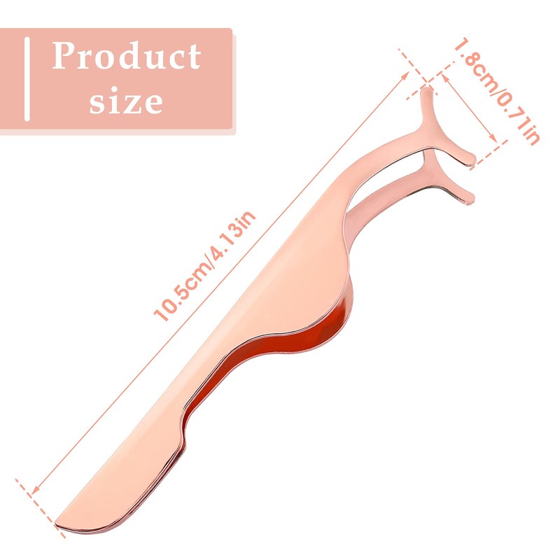 WLLHYF Eyelash Applicator Fake Lash False DIY Rose Gold Stainless