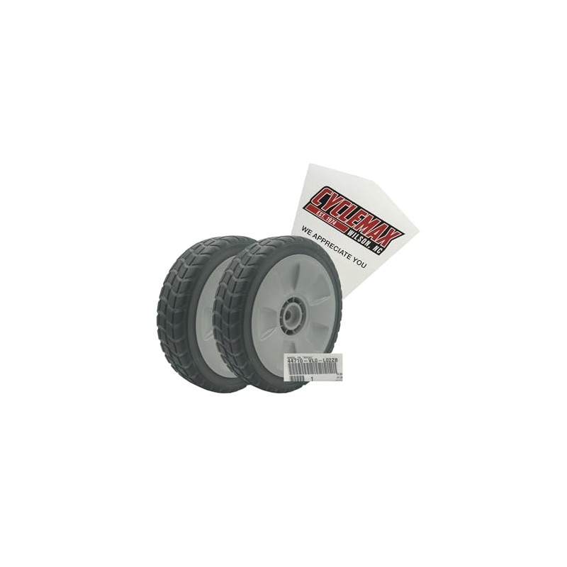 Cyclemax 2 Pack compatible with Honda HRR216 LAWNMOWER FRONT WHEELS