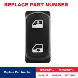 577.75607 5Pin Window Lift Switch Driver Side Left Fit for Peterbilt 365 367 384 386 387 389 Replaces# 1609209PKG 1609209 Heavy Duty Window Switch