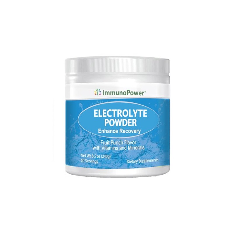 ImmunoPower Daily Electrolyte Powder Drink Mix – Fruit Punch, 60