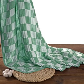 HardNok Ultra Soft Muslin Baby Blanket, Made of Viscose from Bamboo and Muslin from Cotton, A Versatile Swaddle and Bed Blanket for Babies, Toddlers, Boys, and Girls (1 Pack).