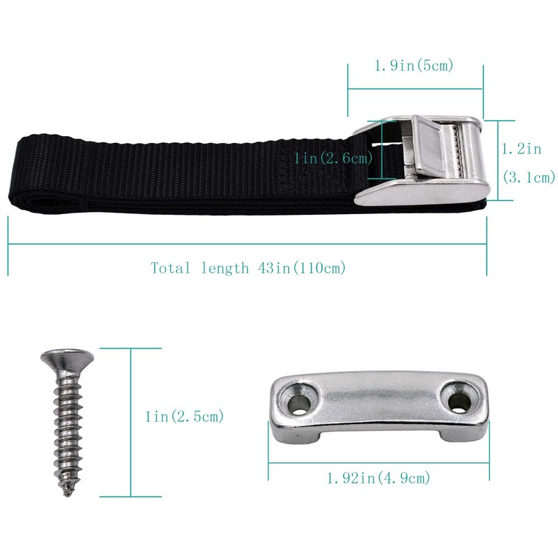 YYST Cooler Tie-Down Kit Strap Improved Cooler Straps Compatible with