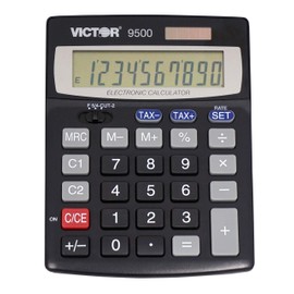 Victor 10 Digit Desktop Calculator, Tax Keys and Currency Conversion