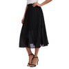 Urban CoCo Women's A Line Elastic Wasit Chiffon Midi Skirt