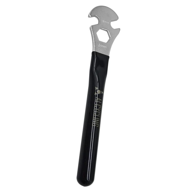 2PCS Bicycle Pedal Wrench Spanner, Long Pedal Spanner 15mm Repair