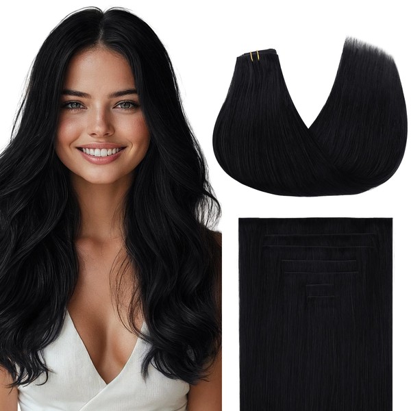 MAXITA Invisi Edge & Seamless Clip in Hair Extensions Real