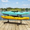 Baotree Heavy Duty Freestanding Kayak Storage Rack, Adjustable Metal Stand